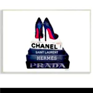 Red bottom shoes wall print 10x15